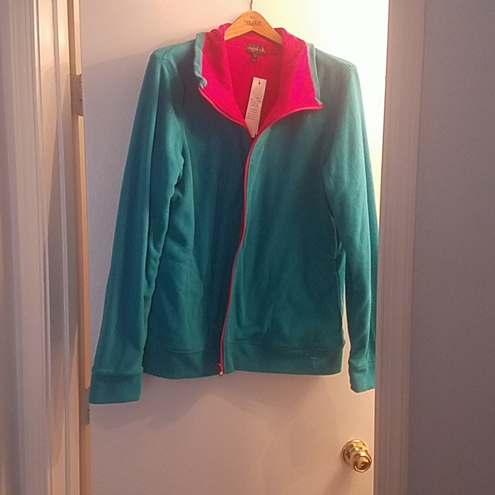 Reversible fleece jacket